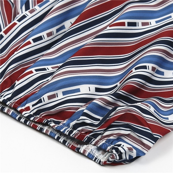 New Summer Market Stripe Boho Tank Top - Picture 7 of 7